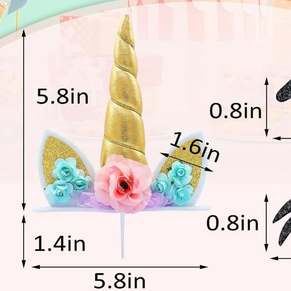 Unicorn Cake Topper kit